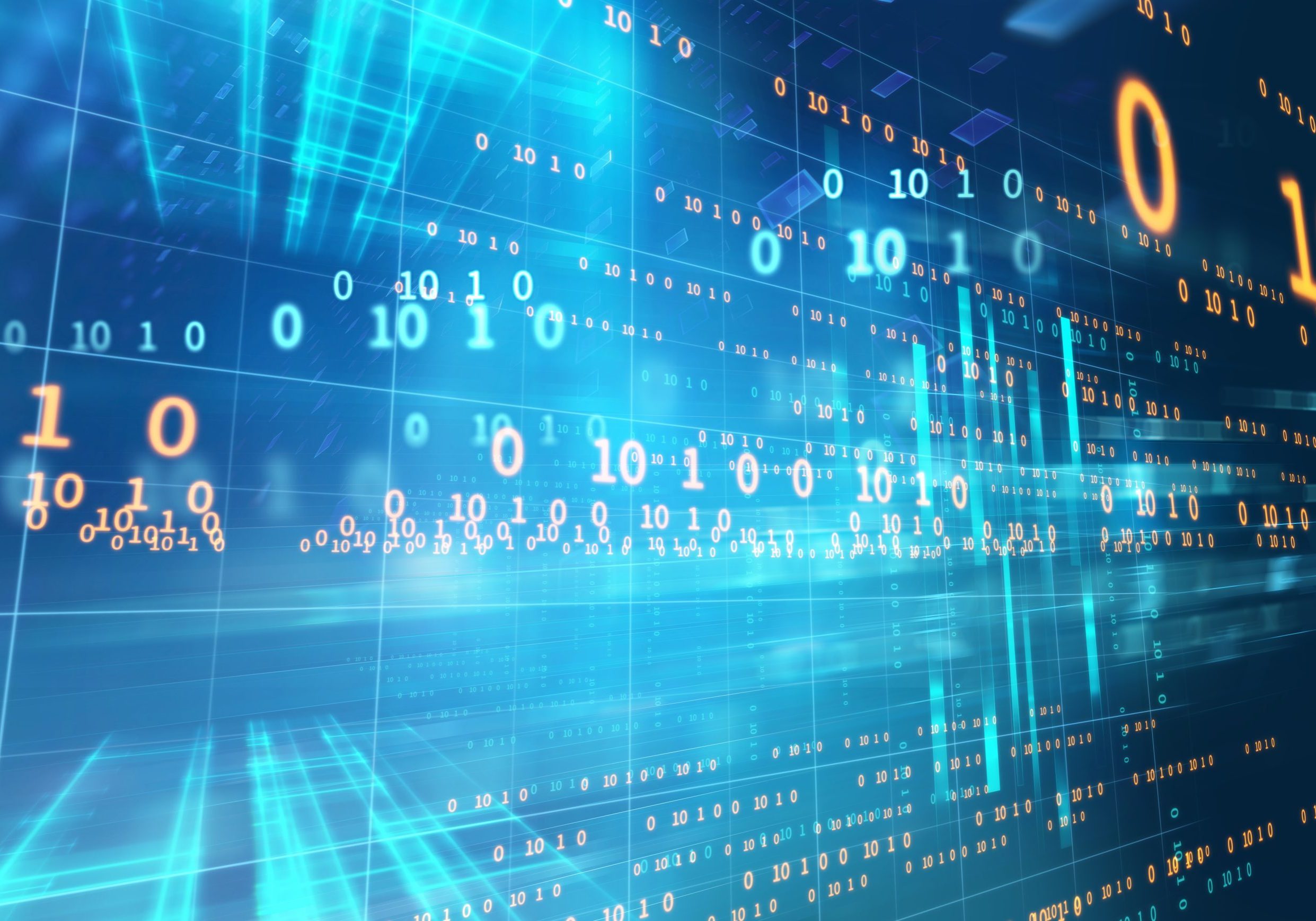 abstract defocus digital technology background,represent big data and digital 
communication technology concept